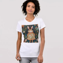 Camiseta mágica de conejito de primavera