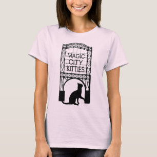 Camiseta mágica de los gatitos de la ciudad