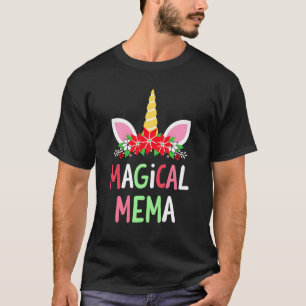 Camiseta mágica de Navidad de Mema Unicornio 