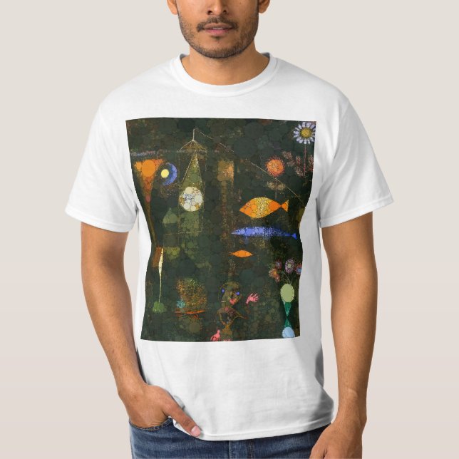 Camiseta Mágica de peces, puntos infinitos de Paul Klee (Anverso)