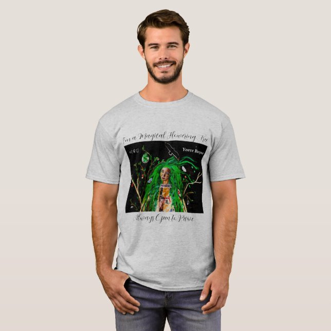 Camiseta mágica del árbol de flores (Anverso completo)