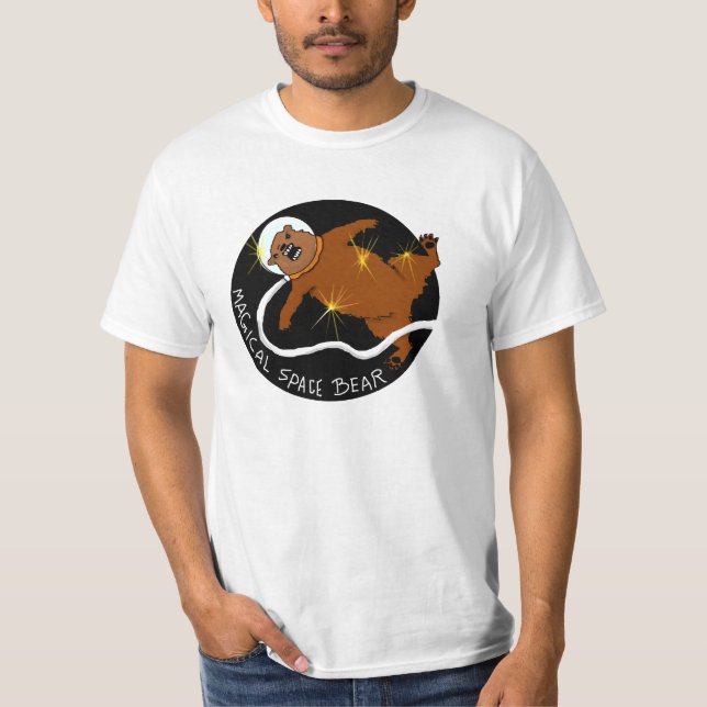 Camiseta mágica del oso del espacio (Anverso)