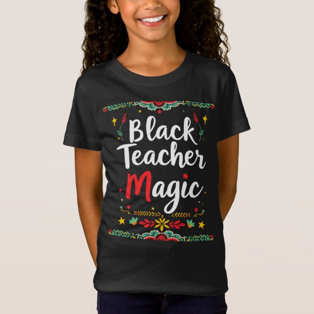 Camiseta Mágica del profesor negro (Anverso)