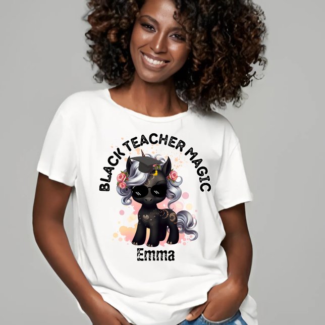 Camiseta Mágica del profesor negro (Subido por el creador)