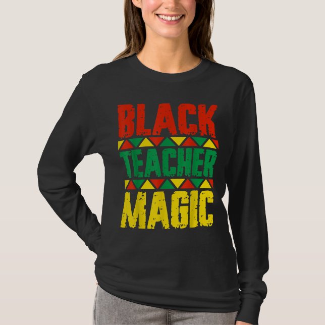 Camiseta Mágica del profesor negro (Anverso)