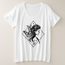 Camiseta mágica espiritual de la niña mariposa