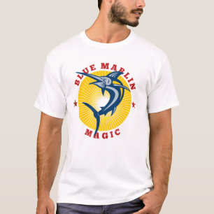 Camiseta Mágica Mens Retro Blue Marlin