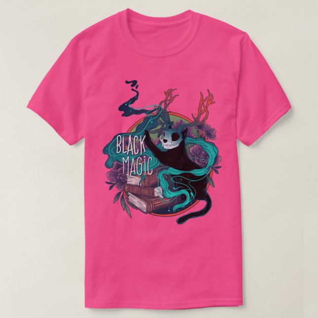 Camiseta Mágica negra (Diseño del anverso)
