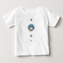 Camiseta mágica para niños de conchas marinas