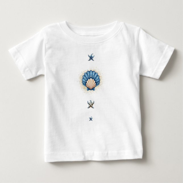 Camiseta mágica para niños de conchas marinas (Anverso)