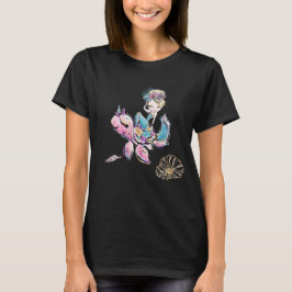 Camiseta *~* Mágica Sirena Purpurina de la concha marina de