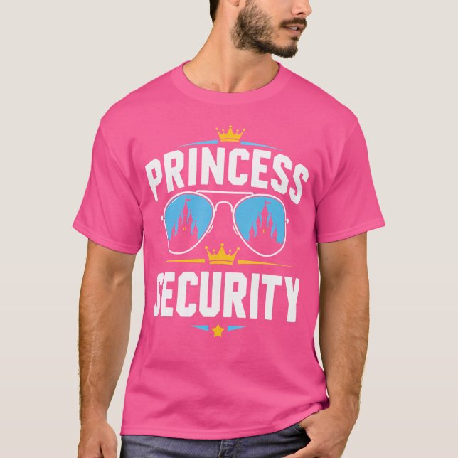 Camiseta Magical Castle Sunglasses Princess Bodyguard Funny (Anverso)