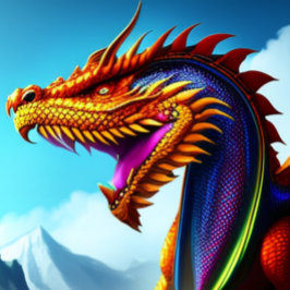 Camiseta Magical Dragon Head Face T-Shirt