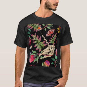Camiseta Magical Forest Unicorn Dark Pattern.