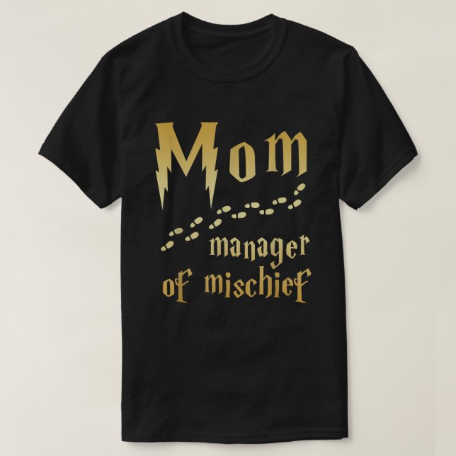 Camiseta Magical Mom, Manager of Mischief (Diseño del anverso)
