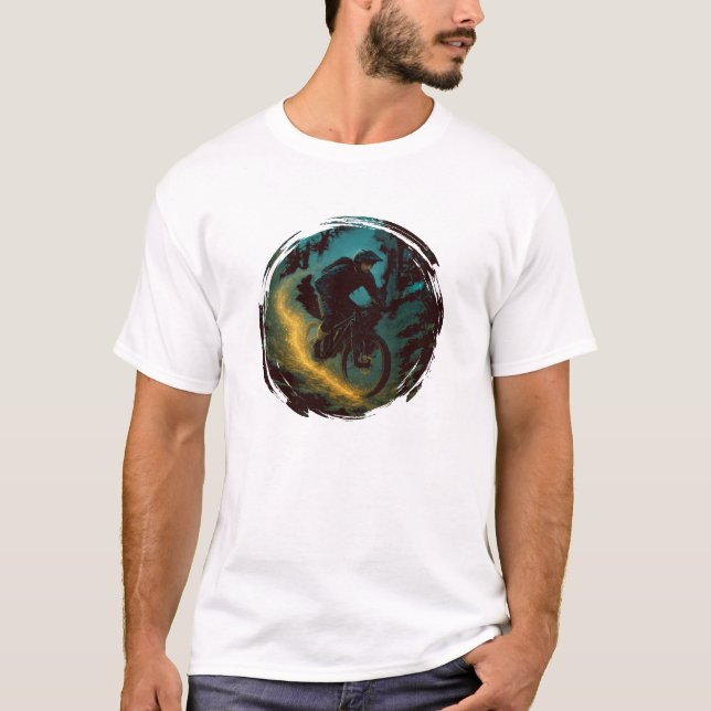 Camiseta Magical Montaña Biking Adventure Trail Scene (Anverso)