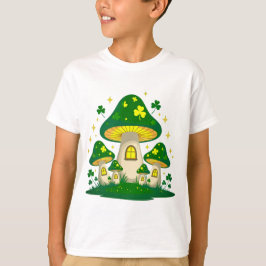 Camiseta Magical Mushroom Village With Glowing