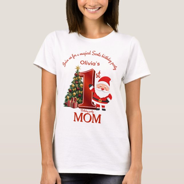 Camiseta Magical Santa Birthday Design for Kids (Anverso)