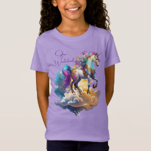 Camiseta Magical Unicornio Fantasy nubes romance cumpleaños