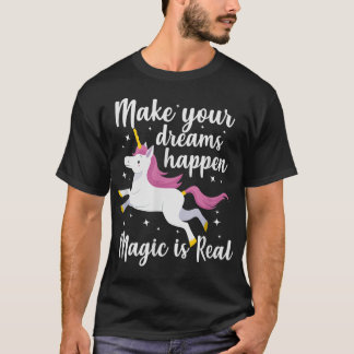 Camiseta Magical Unicornio Haz que tus sueños ocurran. Magi
