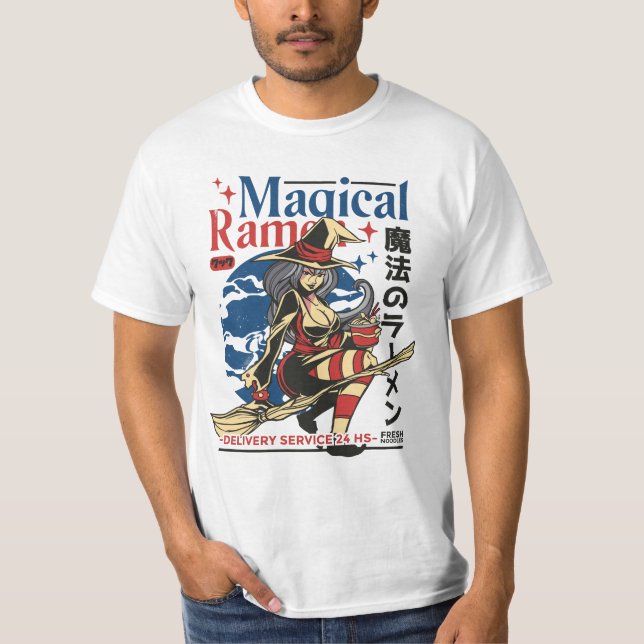 Camiseta Magical Witch Ramen Delivery Service (Anverso)
