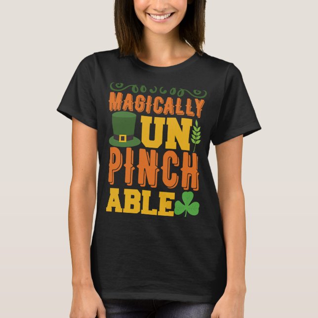 Camiseta Magicamente Un Pinch Able St. Patrick (Anverso)