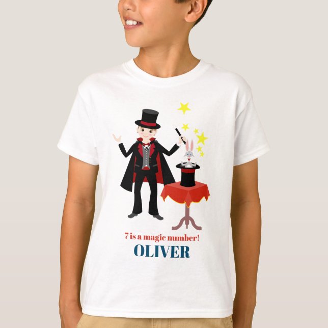 Camiseta Magician Boy Show Birday Party (Anverso)