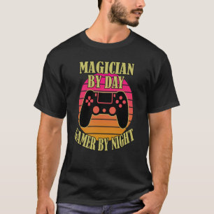 Camiseta Magician By Day Gamer Por Control De Videojuegos N