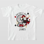 Camiseta Magician Nineth Birthday Shirt cumpleaños Magic cu<br><div class="desc">Celebrar el cumpleaños con esta camiseta especial,  diseño personalizado</div>