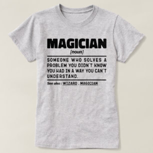 Camiseta Magician Noun Definition Magic Lover Specialist