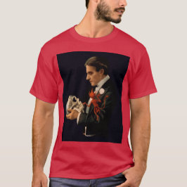 Camiseta Magician vintage, Thurston sosteniendo un cráneo h