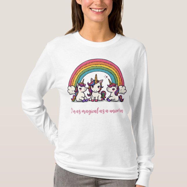 Camiseta Magico como unicornio (Anverso)