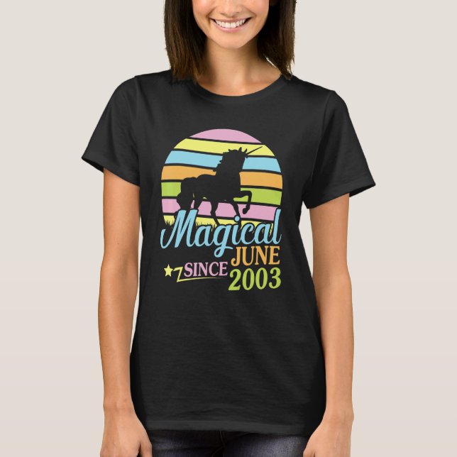 Camiseta Magico desde junio de 2003 Feliz cumpleaños Unicor (Anverso)