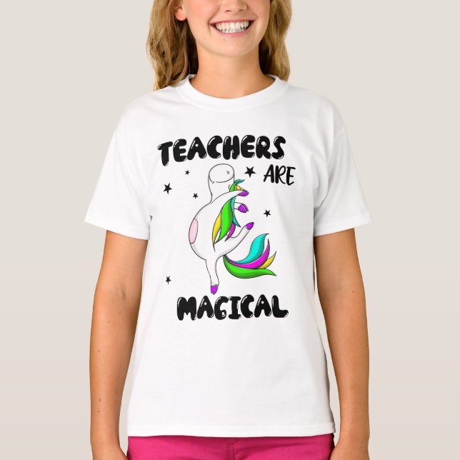 Camiseta mágico fiesta unicornio asombroso (Anverso)