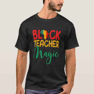 Camiseta Mágico Maestro Negro Afro Americano Negro Melanina
