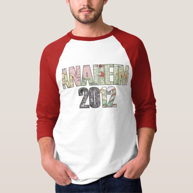 Camiseta MAGIRT Anaheim 2012 3/4 raglán de la manga (Anverso)
