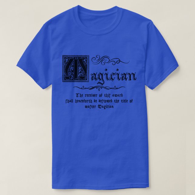 Camiseta Magismo medieval (Diseño del anverso)