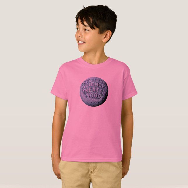 Camiseta magnética de la luna (rosa) (Anverso completo)