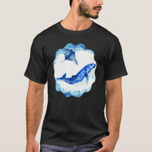 Camiseta Magnífica Ballena Azul Stingray Y Jellyfish
