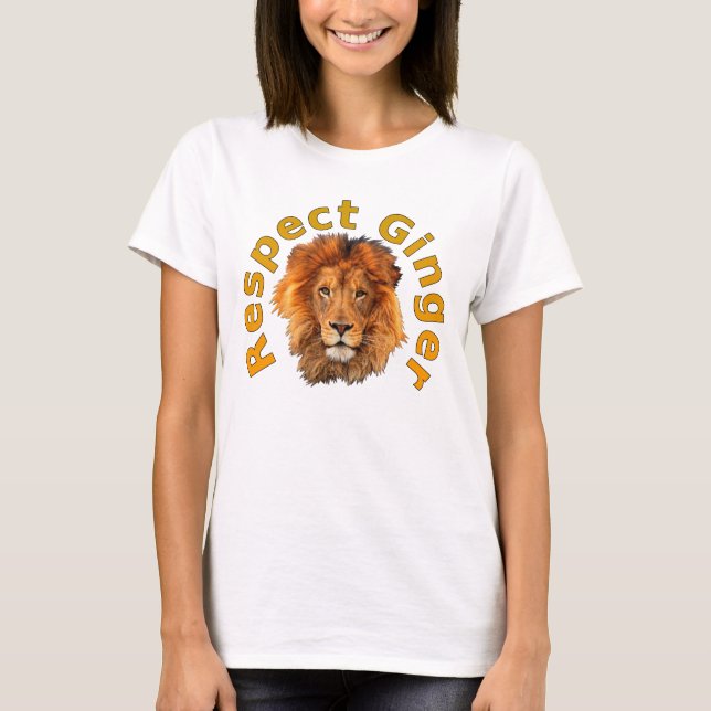 Camiseta Magnífica cabeza de león bellamente regal (Anverso)