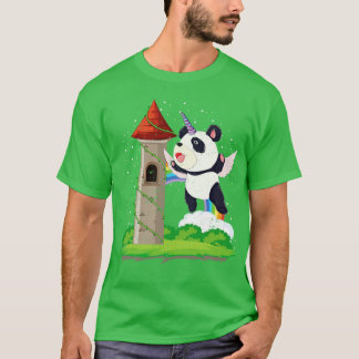 Camiseta Magnífica Castillo Fantasía Unicornio Atractivo As