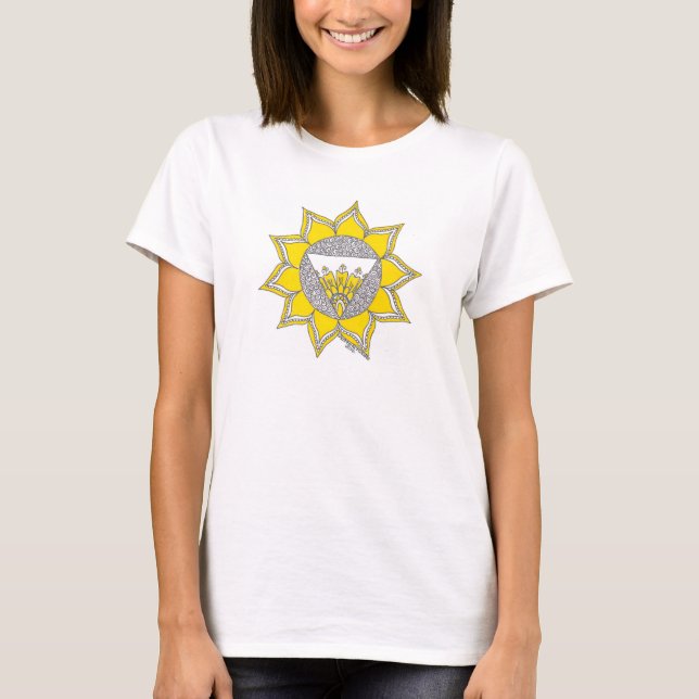 Camiseta magnífica con el plexus solar chakra (Anverso)