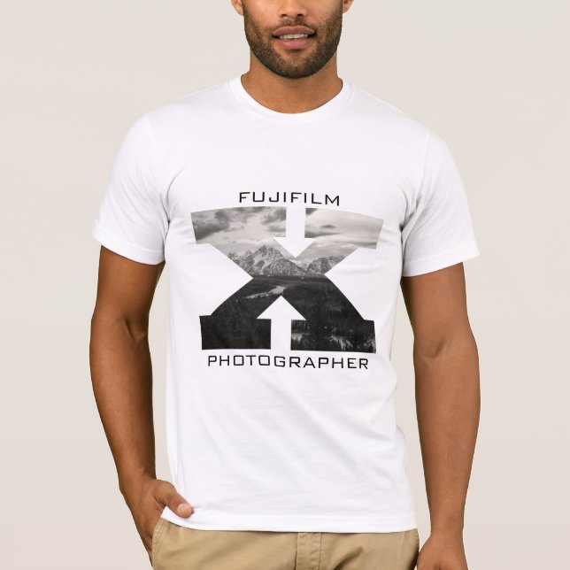 Camiseta magnífica del fotógrafo de Teton Fujifilm (Anverso)