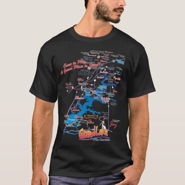 Camiseta magnífica del mapa de la AUTORIZACIÓN del (Anverso)