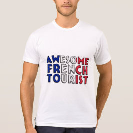 Camiseta Magnífica e impresionante bandera turística france
