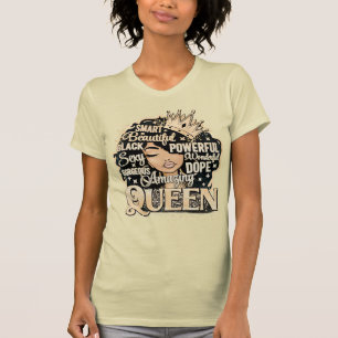 Camiseta Magnífica e impresionante reina negra Melanin Sist