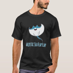Camiseta Magnífica Flap De Mar Manta Ray Animales De