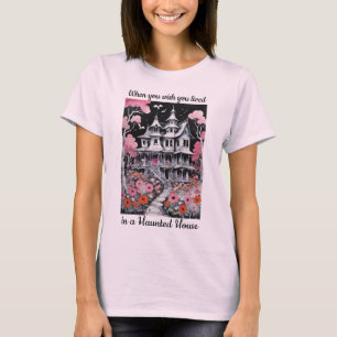 Camiseta Magnífica Halloween atormentada floral casera