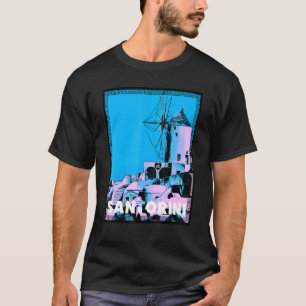 Camiseta Magnífica isla griega del mar Egeo de Santorín