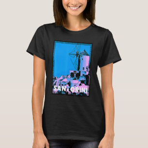 Camiseta Magnífica isla griega del mar Egeo de Santorín